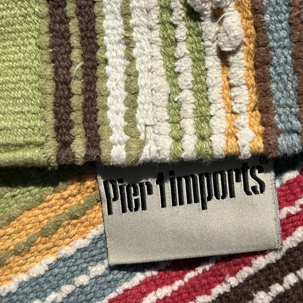 Pier‎ 1 Imports Multicolor Striped Rug 33
